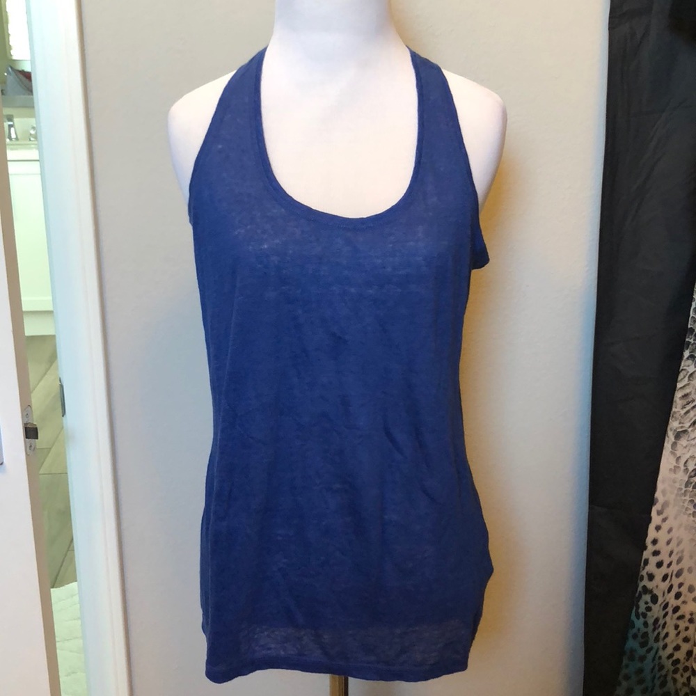 Halogen Blue Sheer Top